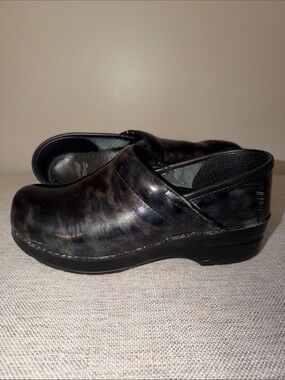 Dansko Blue Marbled Leather Clog Insole